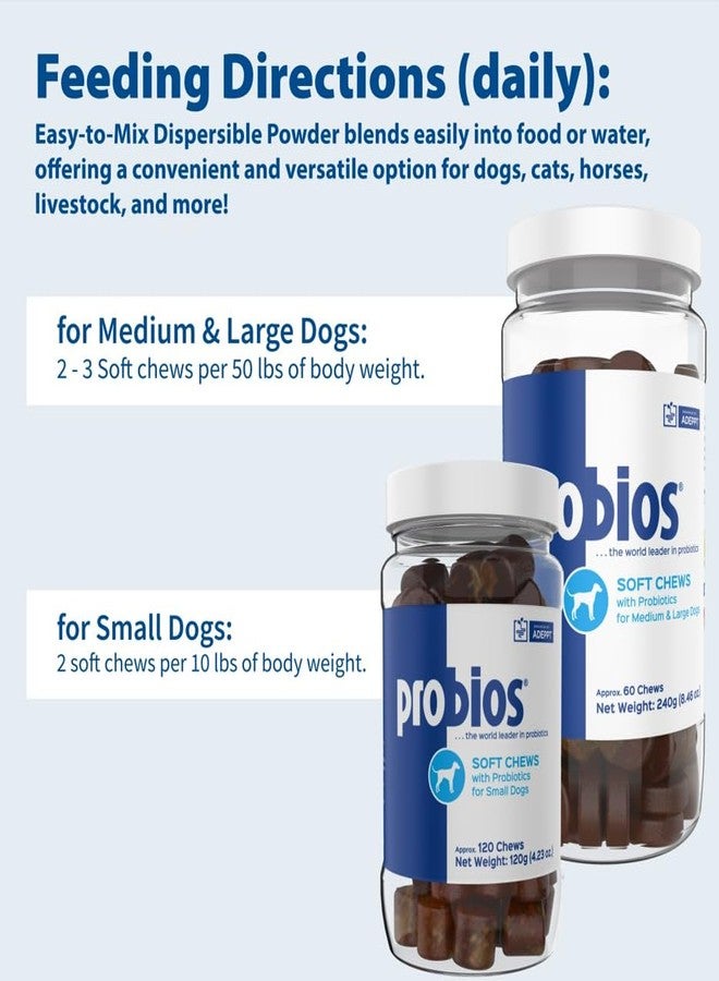 Probios for Dogs Soft Chews, Probiotics for Dogs, Daily Supplement for Gut Health, Digestion & Immune Support, Small Breeds, 4.23oz (Pack of 2) - Image 4
